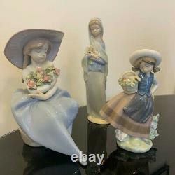 Collection of 3 Beautiful Rare Lladro Figures with slight imperfections 5862