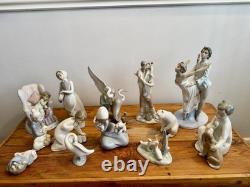 Collection of Lladro and NAO Porcelain Figurines Bundle Some Rare and Retired
