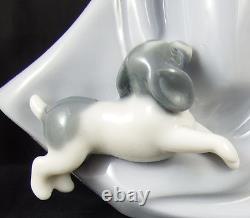 Cute Lladro Nao Figure Girl Running with Puppy 1027