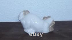Decorative Porcelain Figurine Small Dog From Nao Lladro Spain #6984