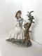 EXQUISITE NAO by Lladro Porcelain Figurine Girl with Dove & Tree Large 10
