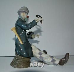 Extremely RARE Lladro 5762 Checking the Time Clown Retired
