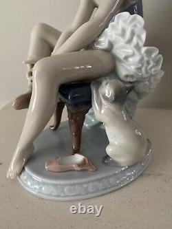Genuine Lladro Piece, Can I Help Ballerina With Cat