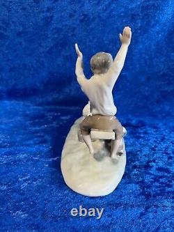 Glossy Lladro Nao See Saw # 4867 Mint 8 x 9 x 4