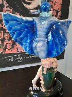 Goldscheider Joseph Lorenzyl Largest Butterfly Girl 18.6in Beautiful & Rare