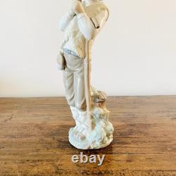 Great porcelain figurine Nao Lladró-boy with bird-28 cm Great porcelain figurine Nao Lladró-boy with bird-28 cm