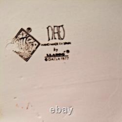 Grey elephant figure. Lladro NAO Spain porcelain, trunk, foot raised. 8.5 high