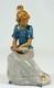 LLADRO 20cm gr. Figurine CERAMIC FIGURINE Ceramic NAO Girl with Dog Spain
