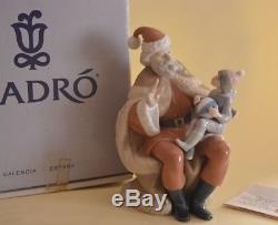 LLADRO A CHRISTMAS WISH #5711 SANTA MAKING DREAM COME TRUE / PAPA NOEL Boxed