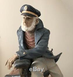 LLADRO DAYS OF YORE 12248 Huge Fisherman Figurine Rare Retired LTD Edition COA
