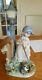 LLADRO Girl with Cat Raking Leaves Figurine Fall Clean Up 5286