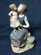 LLADRO NAO 1978 The Pampering Mother & Child Daughter Large Figurine Excellent