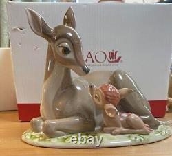 LLADRO NAO 70th Anniversary Disney Bambi Porcelain Figure Bambi and Mom