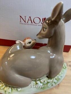 LLADRO NAO 70th Anniversary Disney Bambi Porcelain Figure Bambi and Mom