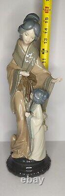 LLADRO NAO GEISHA MOTHERWITH CHILD MINT CONDITION RARE Japanese Vintage