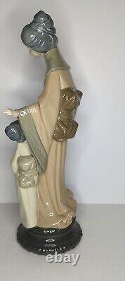 LLADRO NAO GEISHA MOTHERWITH CHILD MINT CONDITION RARE Japanese Vintage