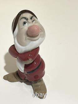 LLADRO NAO, GRUMPY, #1814, Disney's Snow White and The Seven Dwarfs figurine