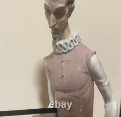 LLADRO NAO Large Don Quixote Figurine RARE HARD TO FIND 18 3/4x15 WithPlatform