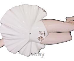 LLADRO NAO Pensive Ballet Ballerina Figure Laying on Stomach Ponytail Porcelain