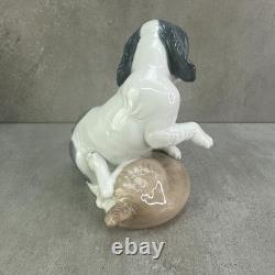 LLADRO / NAO TWERP & MIKIE TWO SPANIEL PUPPIES PLAYING #0386 Retired Spain VTG