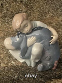 LLADRO Nao Porcelain Figurine Disney Eeyore Winnie The Pooh, 1594, Retired, Mint