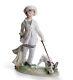 LLADRO Porcelain GIRL WITH FRENCH BULLDOG (01008522)