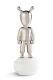 LLADRO Porcelain THE SILVER GUEST LITTLE 01007740 Size 30x11 cm Height 11¾