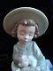LLadro NAO 1390 A sister's love girl with hat baby 12 porcelain figure figurine