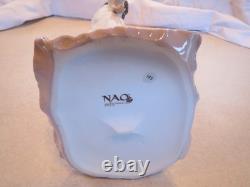 LLadro NAO Shy Girl #01311 Lamp Base 1997 Porcelain Figurine Handmade in Spain