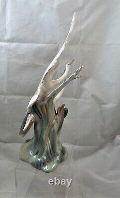 Large Beautiful Lladro / Nao Figural Group Of Herons In Flight-11.5-excellent