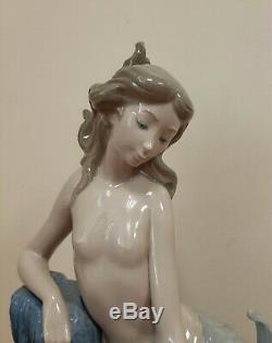 Large Lladro Figurine #1348 Pearl Seamaid Mermaid Retired 1983 Martinez VGC
