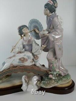 Large Lladro Figurine Spring Time In Japan Model No. 1445, Appr. 30cm Tall