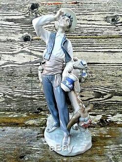 Large Lladro Figurine Typical Peddler #4859 Excellent Condition 10 1/2 Tall
