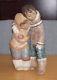 Large Lladro Gres Porcelain Eskimo Boy & Girl Couple from the Arctic Figure 2038