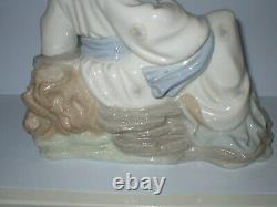 Large Lladro Nao Figure Oriental Melody Figurine Geisha Girl Playing Shamisen