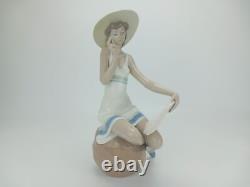 Large Lladro Nao'Penfriend' Porcelain Lady Figure Figurine 29cm Boxed