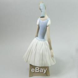 Large Lladro Nao Porcelain Ballerina Resting Figurine