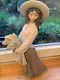 Large Lladro Nao Porcelain Figurine Woman Girl Summer Harvest 39cm