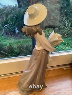 Large Lladro Nao Porcelain Figurine Woman Girl Summer Harvest 39cm