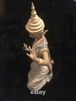 Large Lladro Retired Thai Dancer No Box