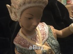 Large Lladro Retired Thai Dancer No Box