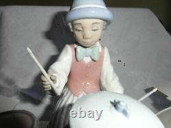 Large Lladro -jazz Drums- Band Figure Model 5929 Young Drummer Boy