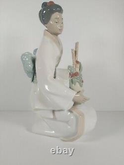 Large Nao By Lladro Geisha Lady Figurine Model. No. 1276, Appr. 35cm Tall