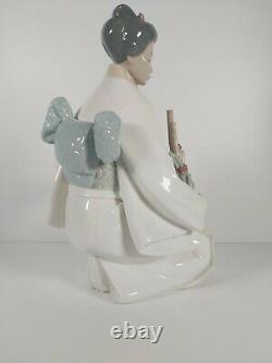 Large Nao By Lladro Geisha Lady Figurine Model. No. 1276, Appr. 35cm Tall