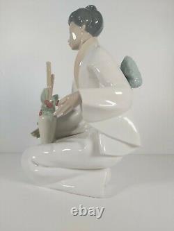 Large Nao By Lladro Geisha Lady Figurine Model. No. 1276, Appr. 35cm Tall