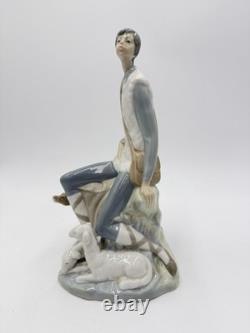 Large Nao By Lladro Spain Porcelain Shepherd Boy 10H Figurine Early Retired