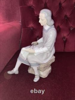 Large Nao Lladro Figurine Christopher Columbus Map Reading 1173 Original Box
