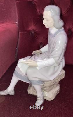 Large Nao Lladro Figurine Christopher Columbus Map Reading 1173 Original Box