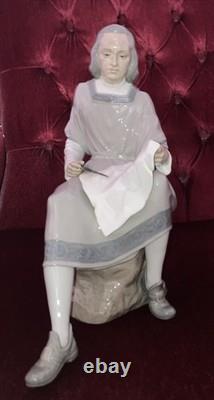 Large Nao Lladro Figurine Christopher Columbus Map Reading 1173 Original Box