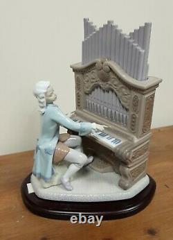 Lladro #1801 Young Bach Playing the Organ Ltd Edt Retired VGC Boxed & COA